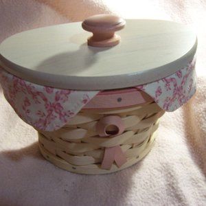 Longaberger 2007 Whitewashed Horizon of Hope Baske